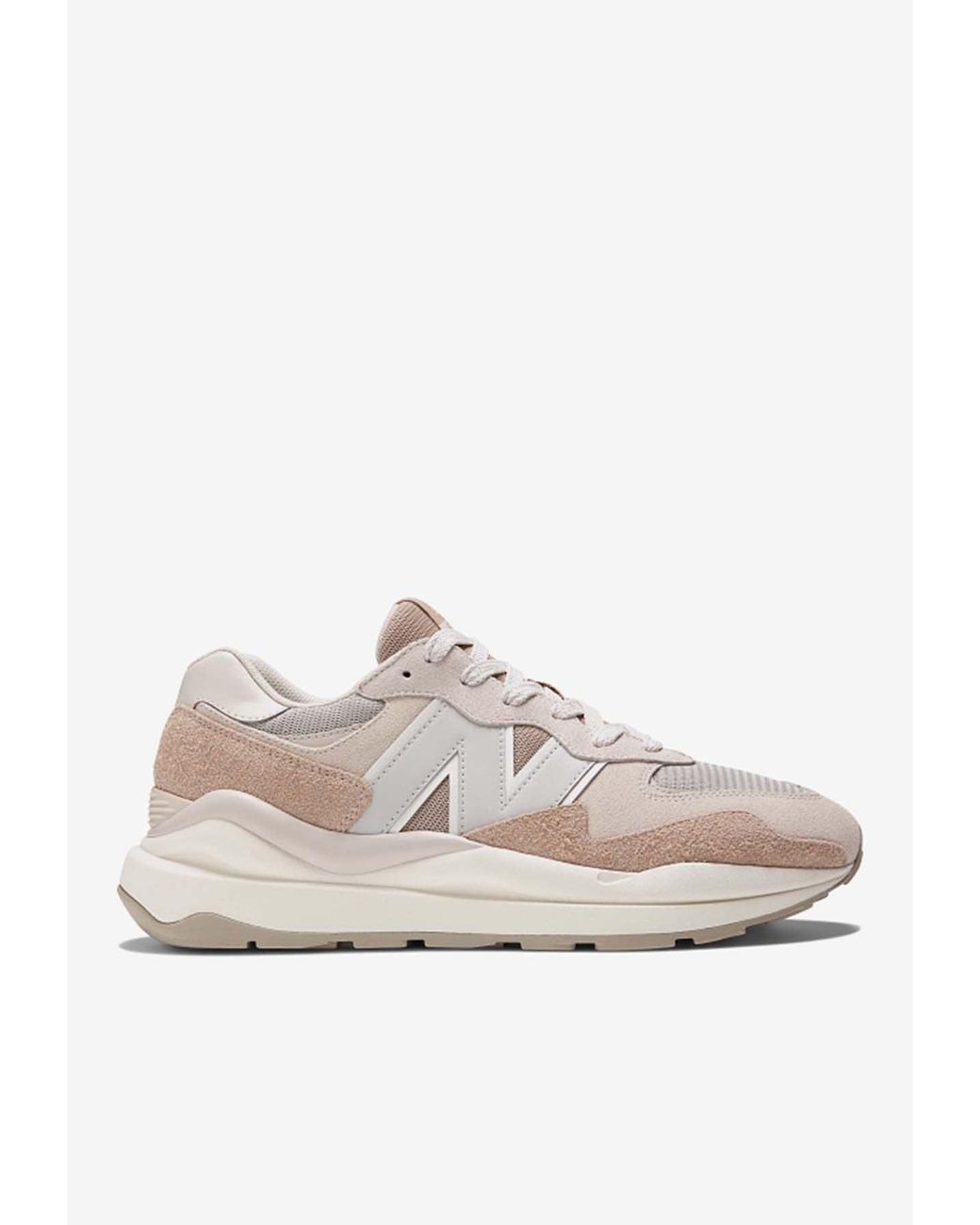 New Balance 57/40 Lowtop Sneakers In Moonbeam With Sea Salt And