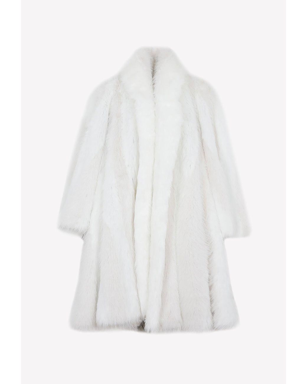 balenciaga fur coat