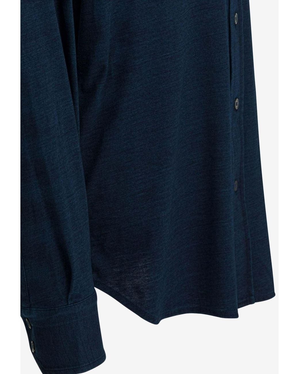 Tom Ford Blue Solid Buttoned Shirt for men