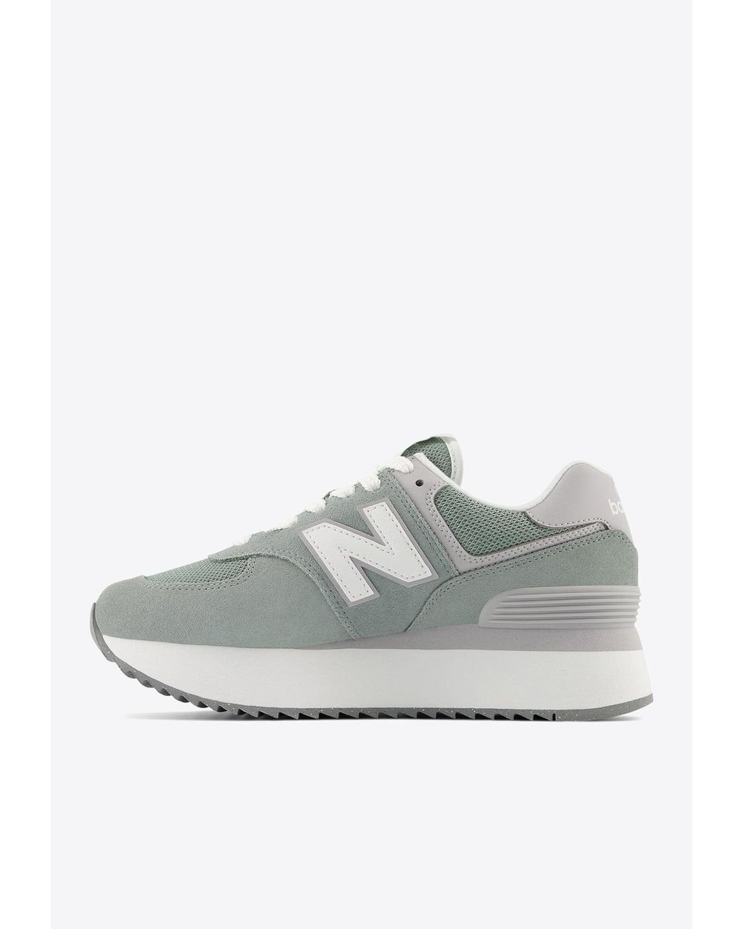 New Balance 574+ Low-top Sneakers In Juniper With Raincloud And White in  Gray | Lyst