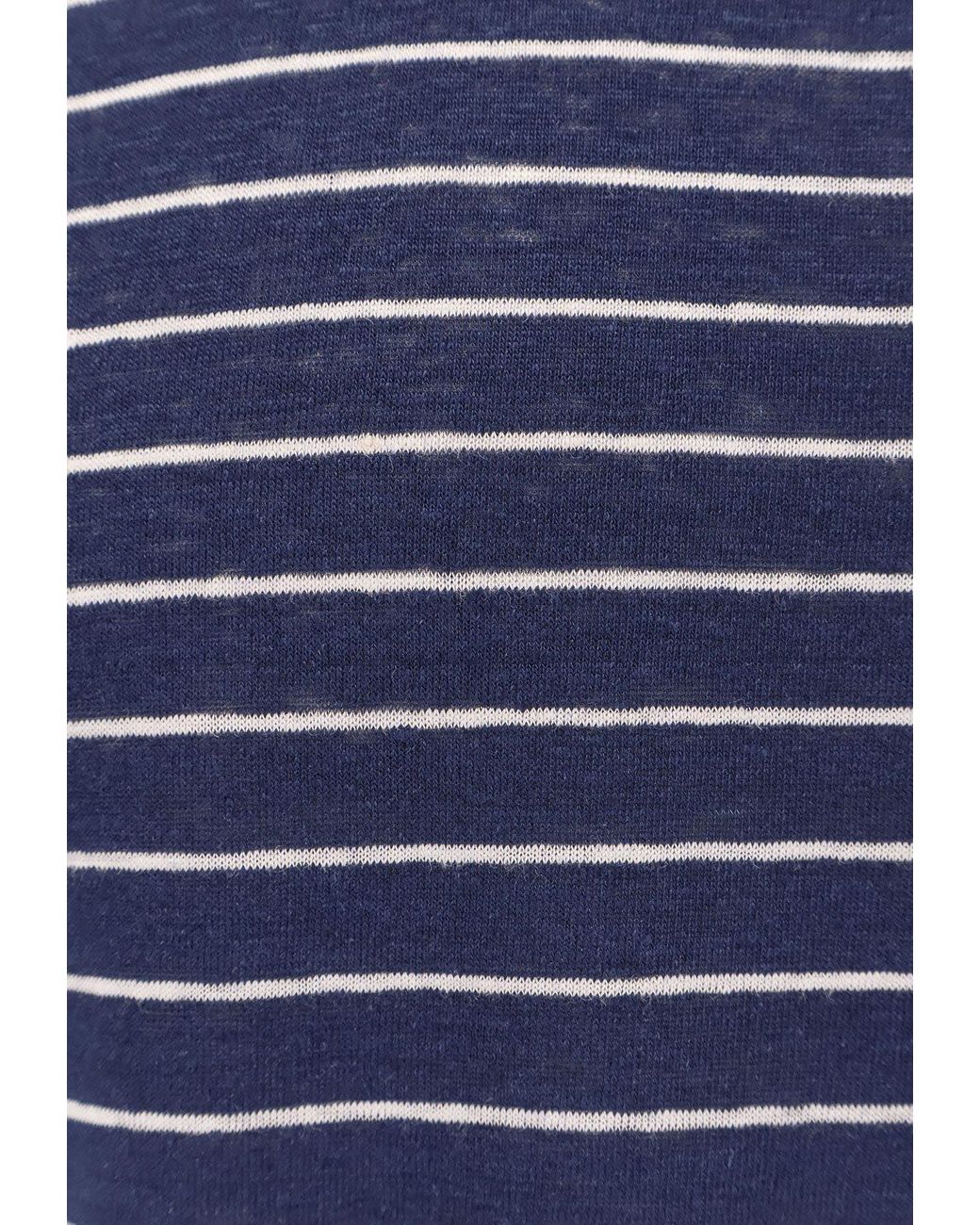 Brunello Cucinelli Striped Linen-Blend T-Shirt in Blue for