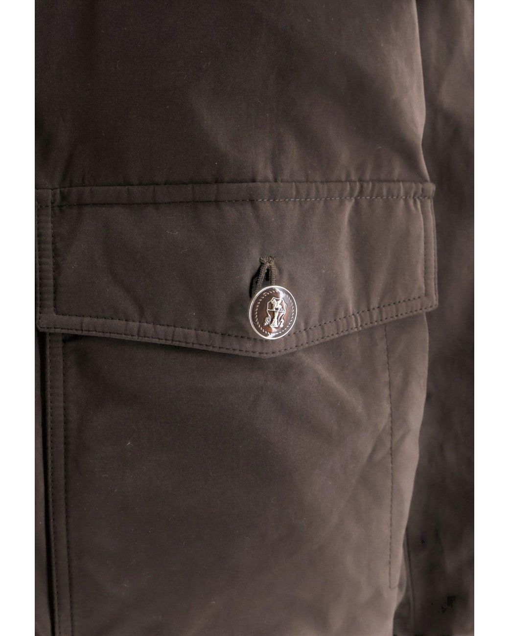 Brunello Cucinelli Brown Zip-Up Padded Jacket for men