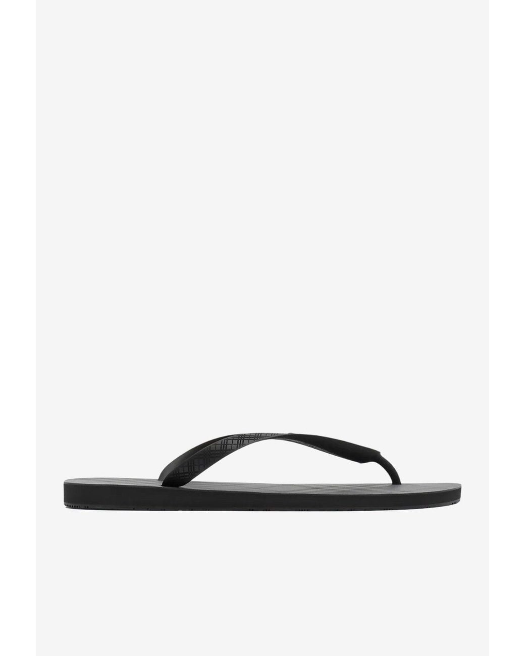 Burberry White Haze Check Flip-Flops for men