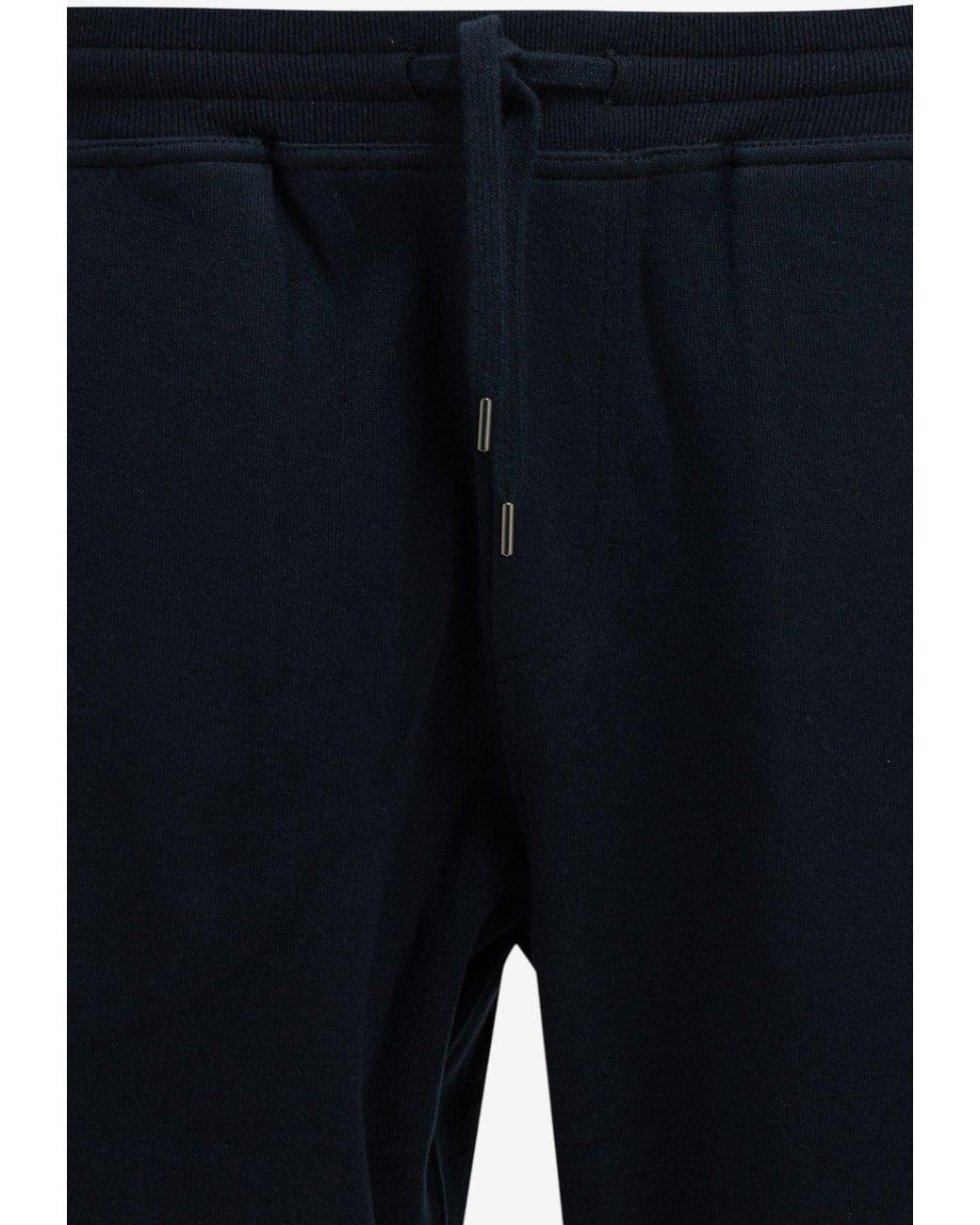 Brunello Cucinelli Blue Elasticated Track Pants for men