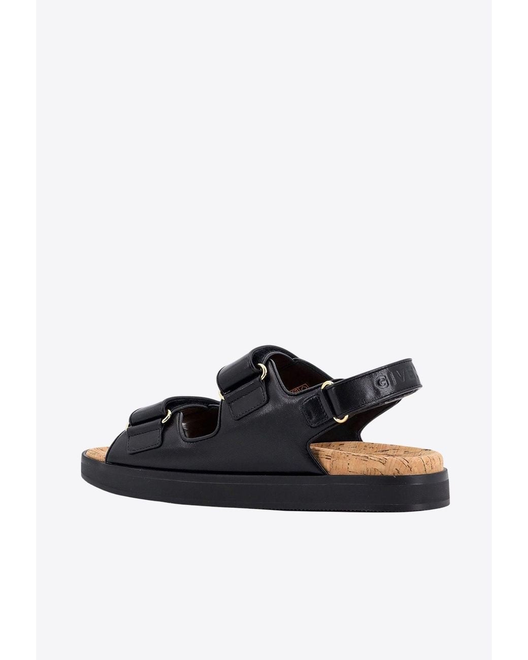 Givenchy White 4G Logo Leather Sandals