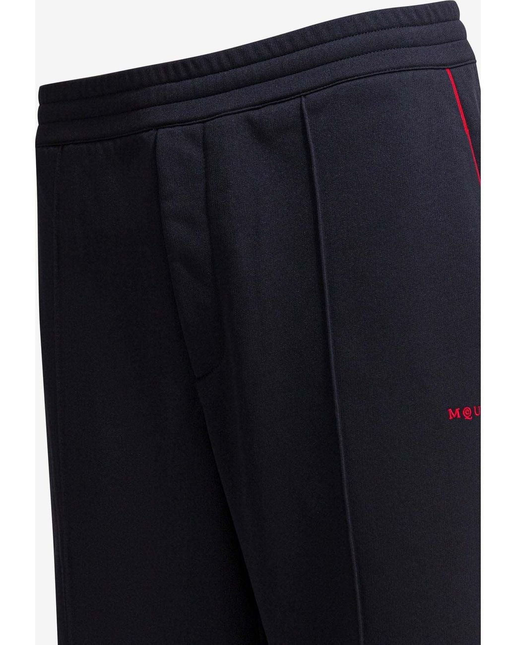 McQueen Blue Elasticated Waist Track Pants for men