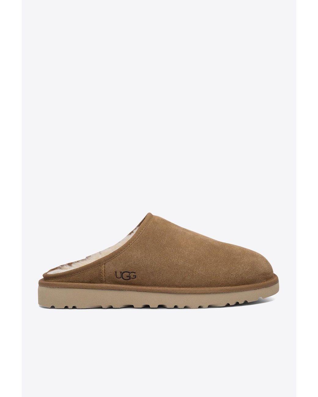 Ugg Brown Classic Slip-On Slippers for men