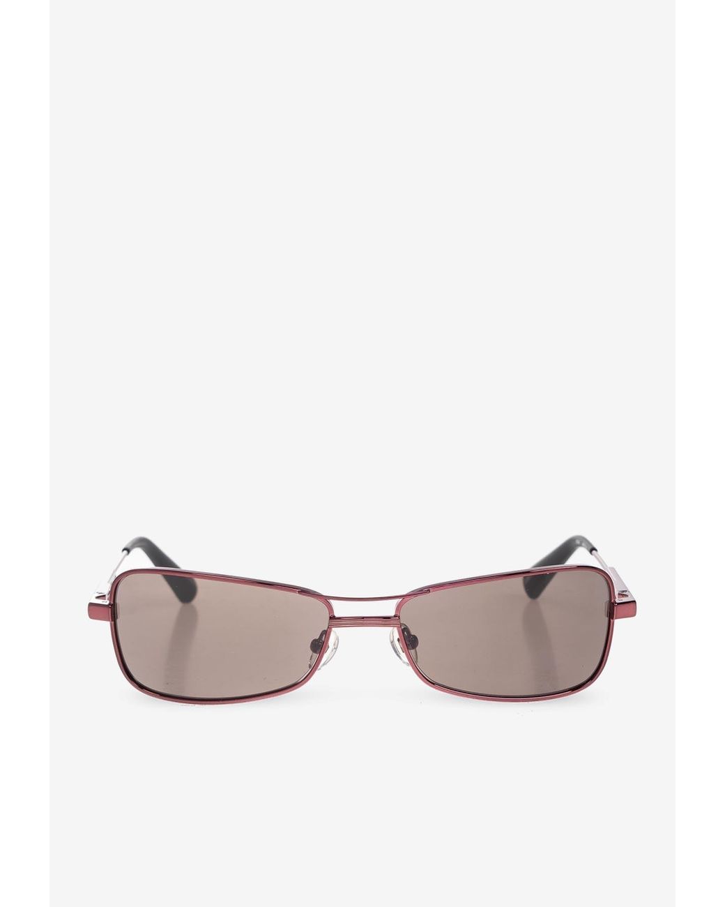 Jacquemus Gray Statzione Rectangular Sunglasses