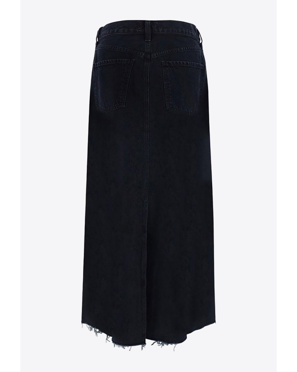 Agolde Hilla Maxi Denim Skirt in Blue Lyst