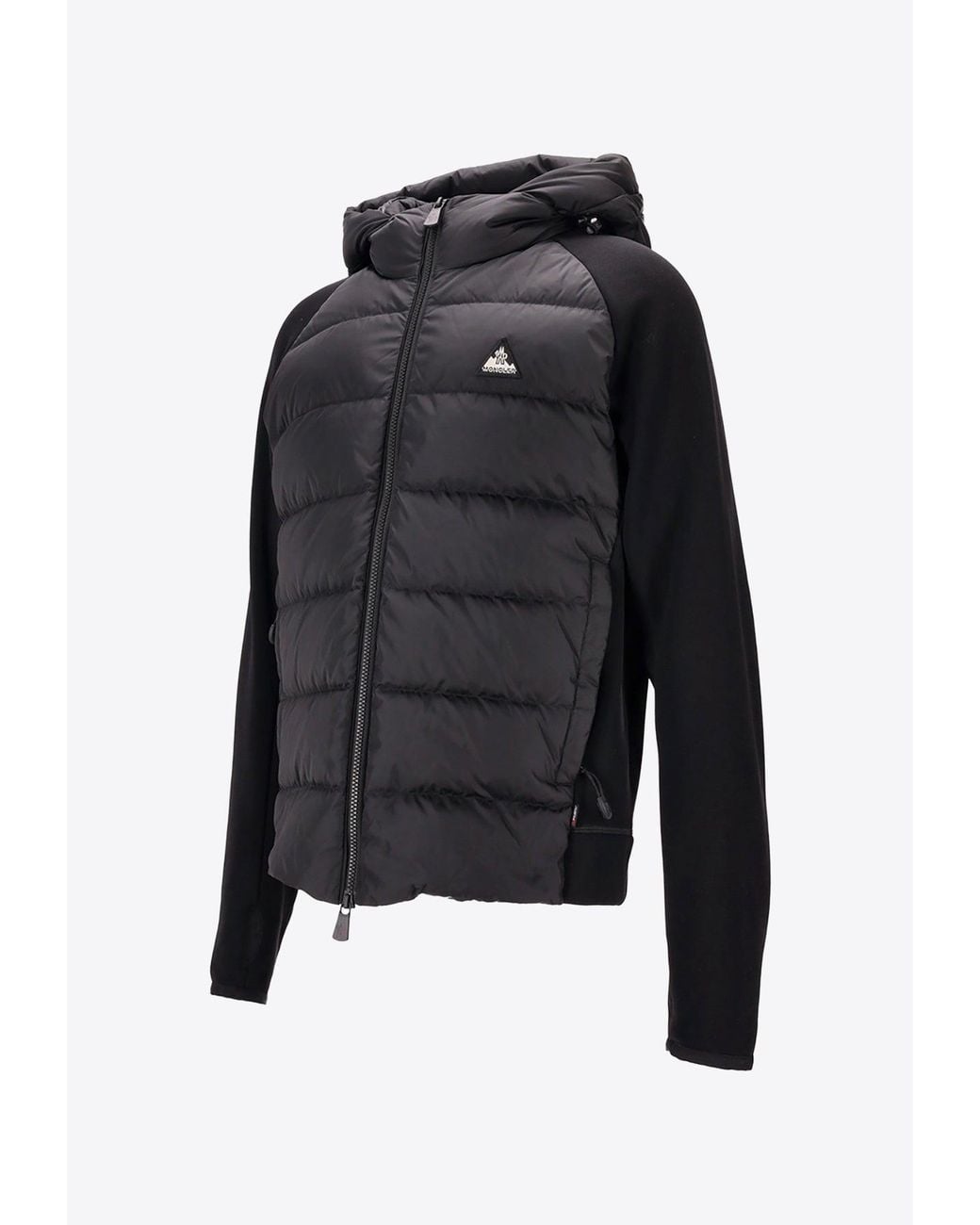 Moncler Black Logo Patch Padded Jacket for men