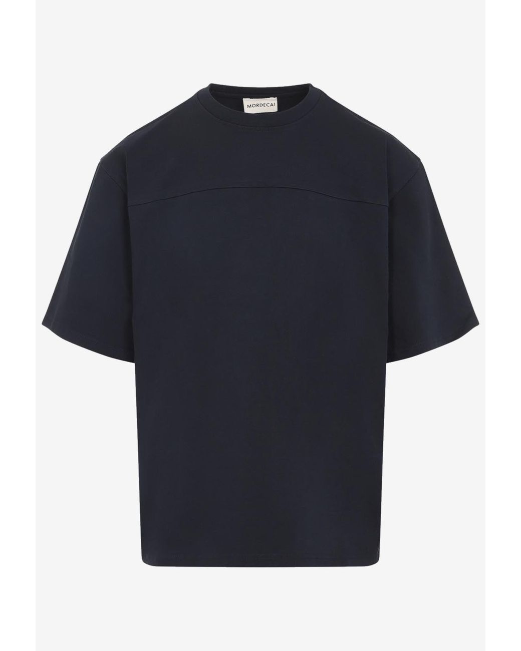 Mordecai Blue Short-Sleeved Crewneck T-Shirt for men