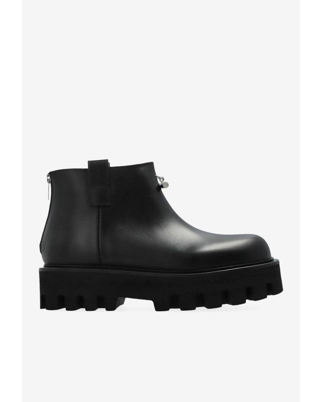 McQueen Black Platform Ankle Boots