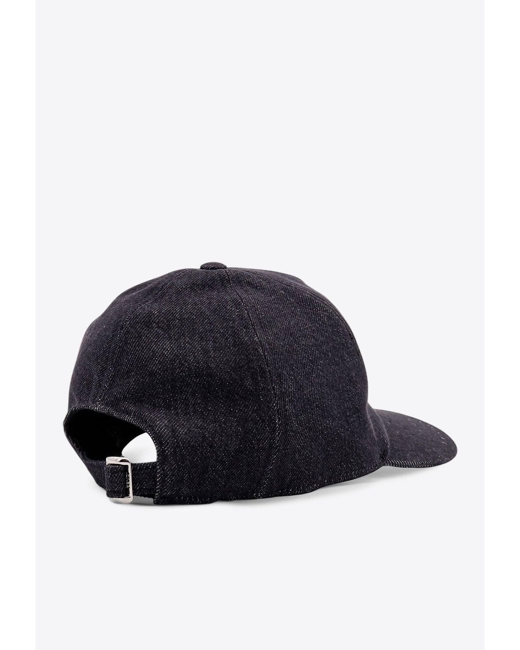 Fendi Blue Embroidered Ff Denim Baseball Cap for men