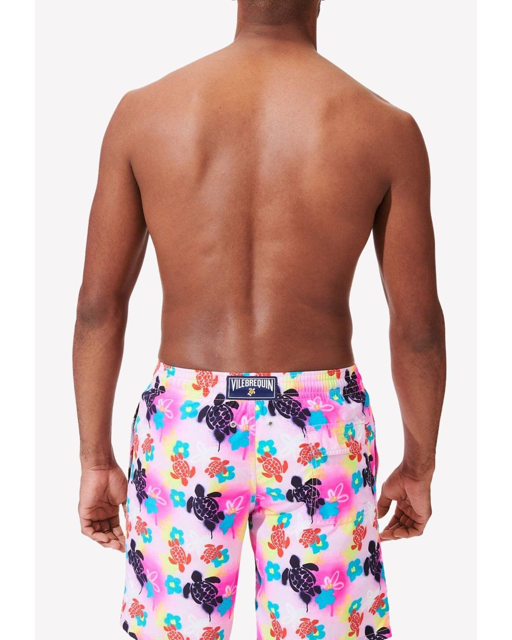 Vilebrequin Okoa 1988 Turtles Graffiti Nylon Swim Shorts