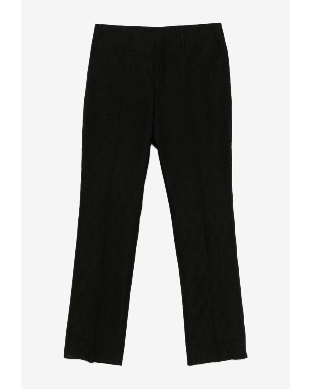 Fendi Black Tailored Buttoned Pants for men