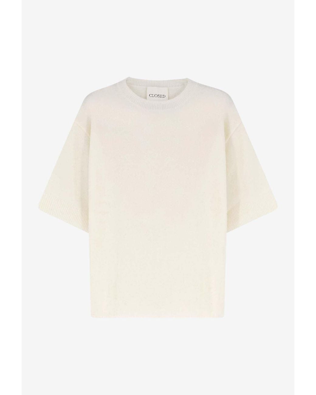 Closed White Alpaca Wool Knitted Top