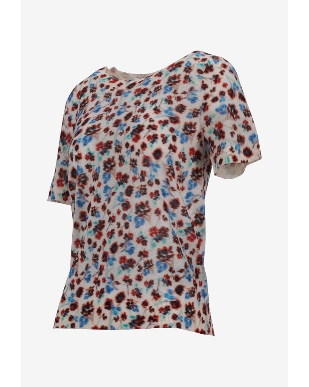 Paul Smith White Floral-Pattern Top