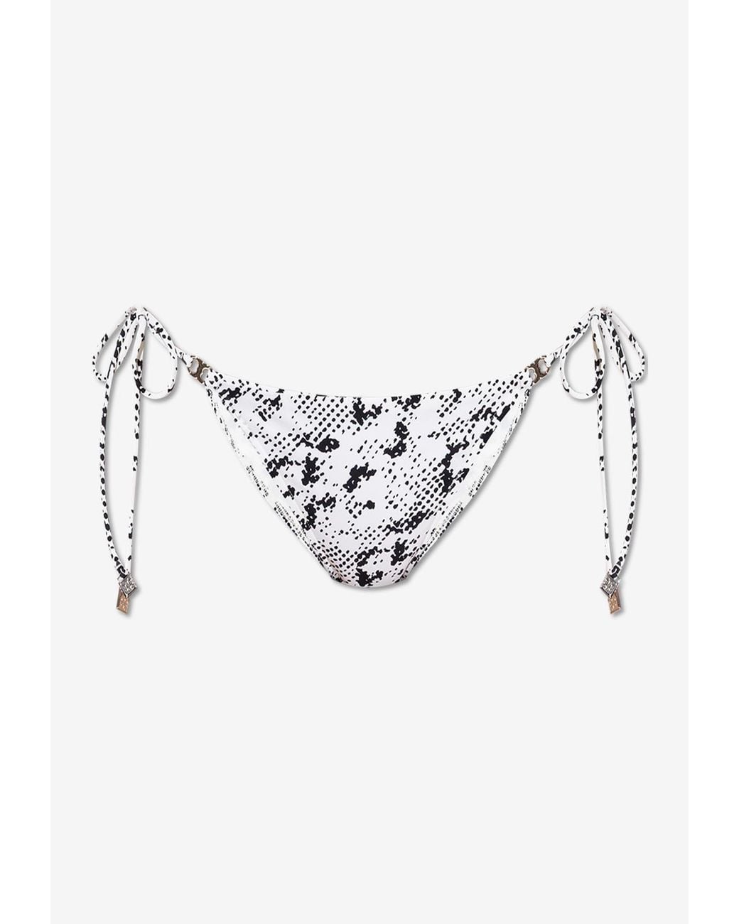 Tory Burch Blue T Monogram String Bikini Bottom