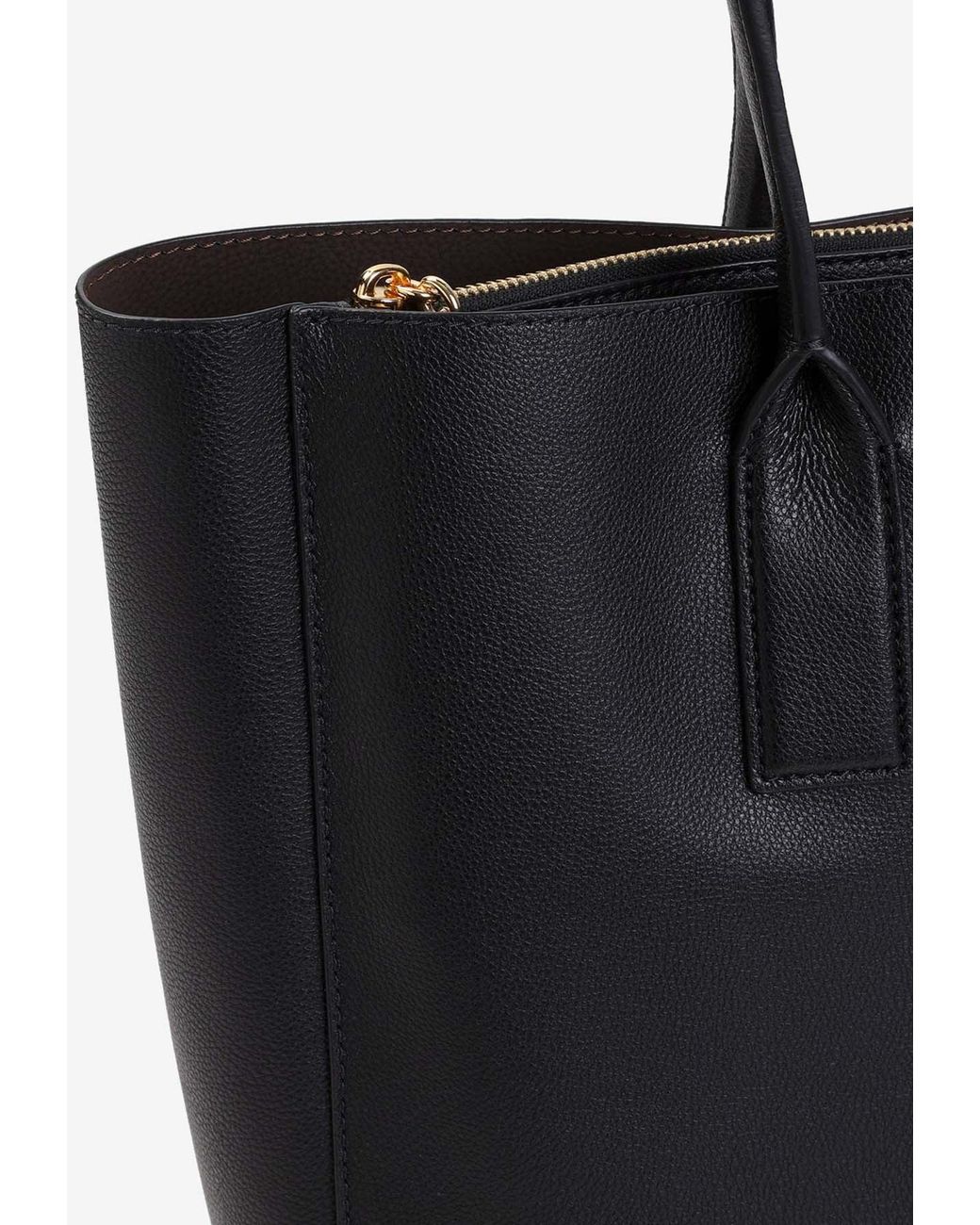 Marc Jacobs Black Work Leather Tote Bag