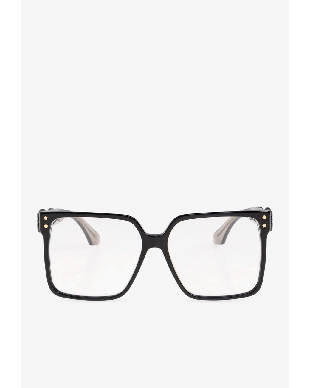 Etro Black Blossom Square Glasses