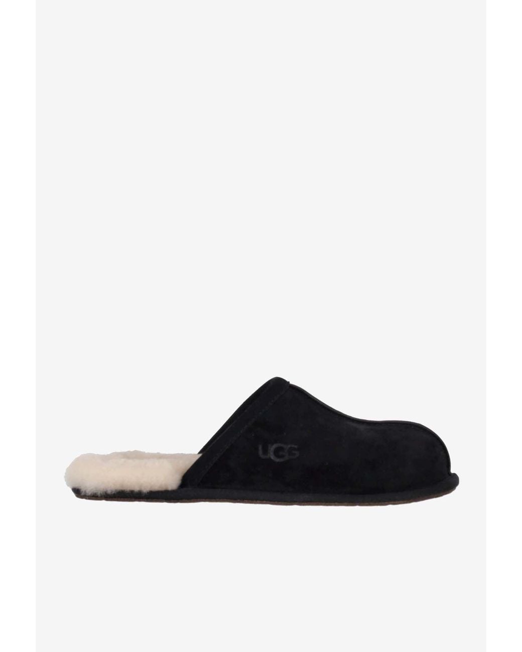 Ugg Black Scuff Suede Slippers for men