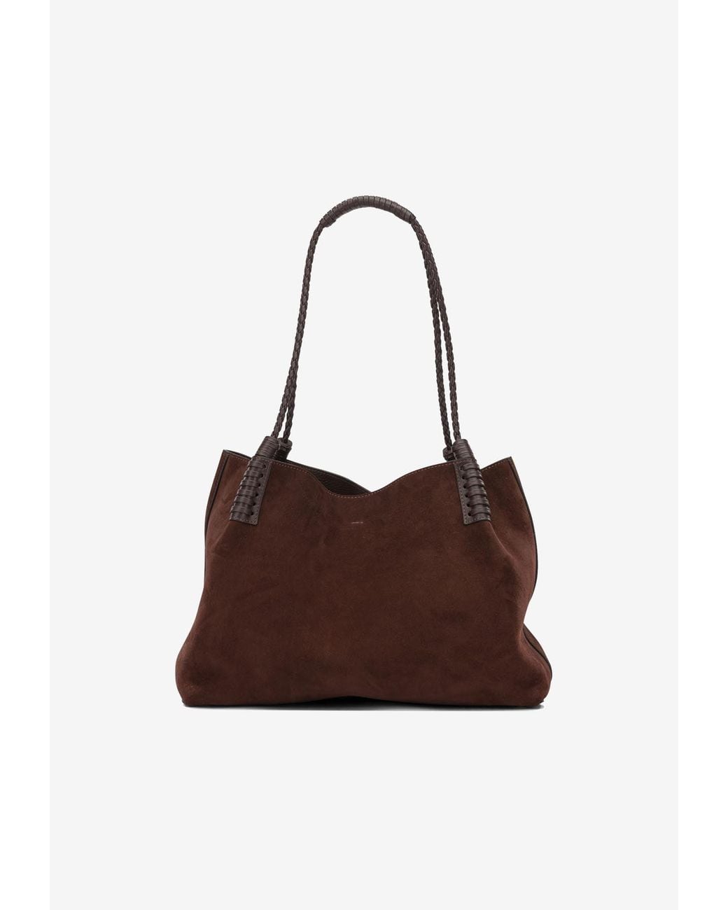 Etro Brown Small Libra Suede Shoulder Bag