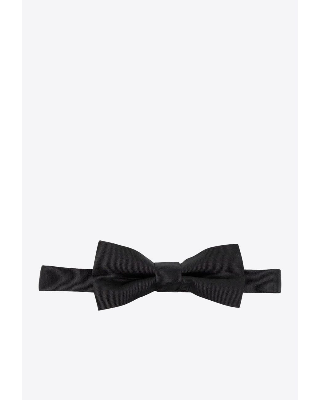 DSquared² White Silk Bow Tie for men