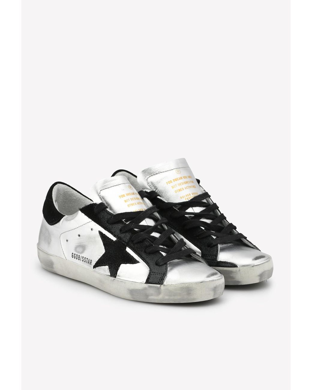 Golden Goose Deluxe Brand Superstar Metallic Leather Sneakers With