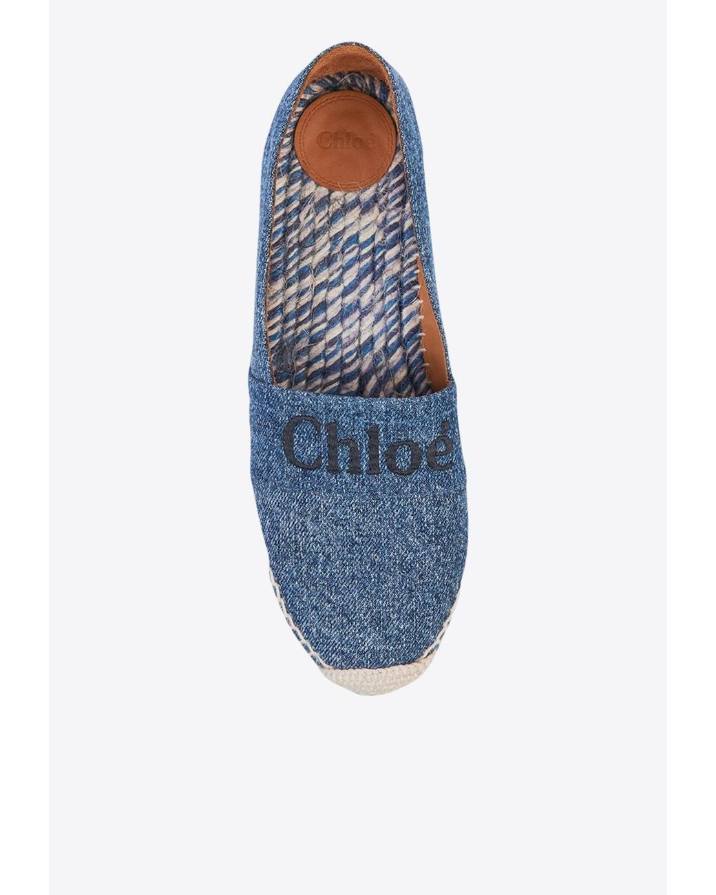 Chloé Blue Piia Flat Espadrilles