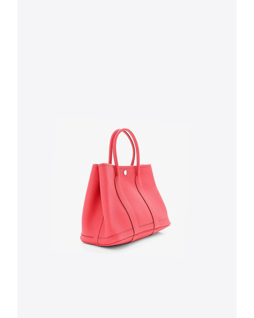 HERMES Garden party PM Tote Bag Bougainvillea pink Taurillon
