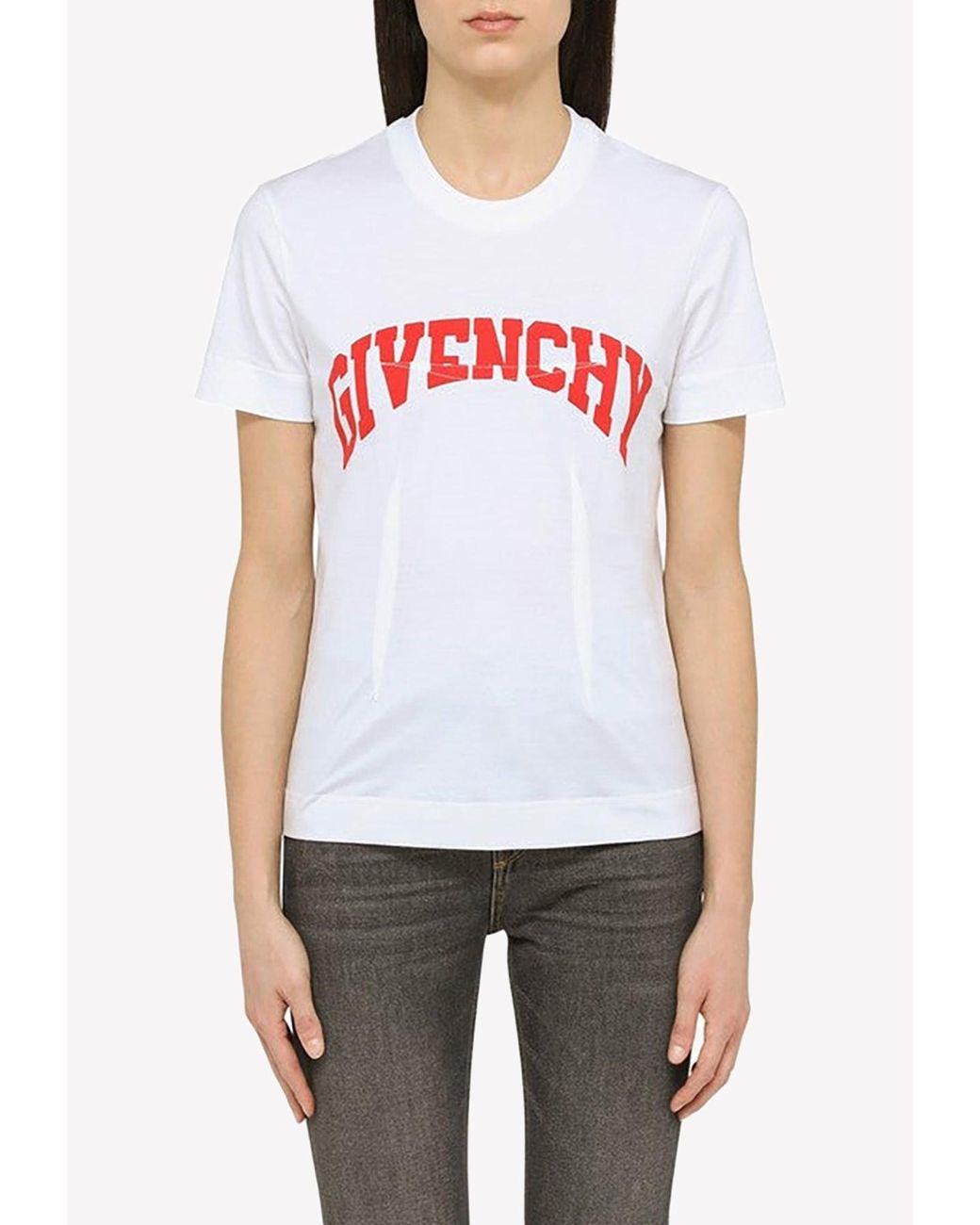 Givenchy Arch Logo T-shirt in White | Lyst