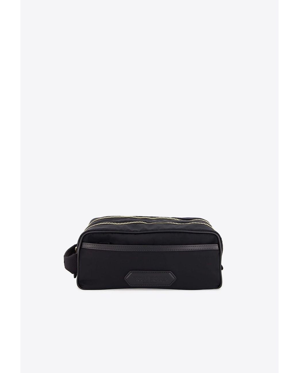 Tom Ford White Logo-Patch Nylon Pouch for men
