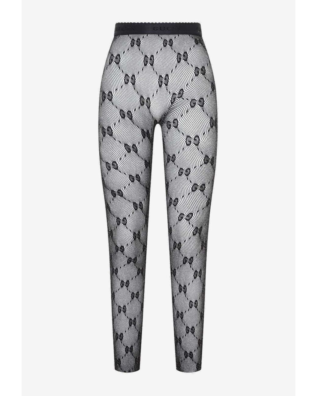 Gucci GG Monogram Tights in Gray Lyst