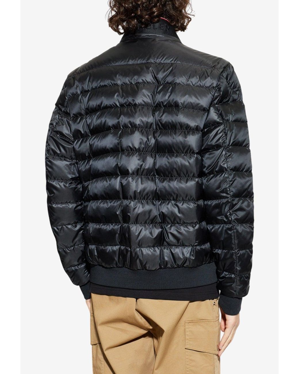 Moncler Black Rigiel Quilted Jacket for men