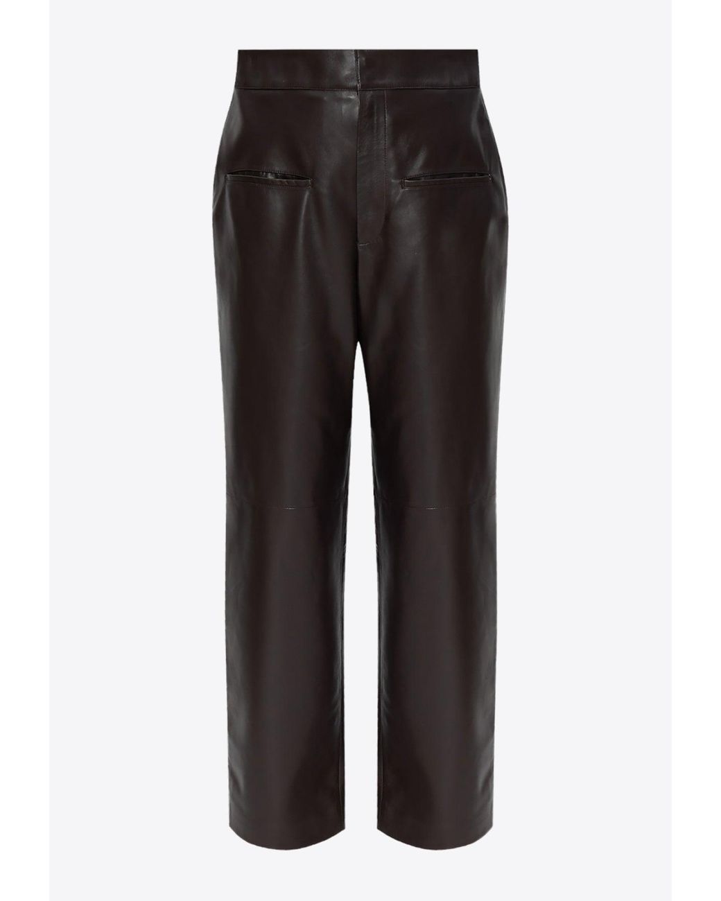 Loewe Straightleg Leather Pants in Black Lyst