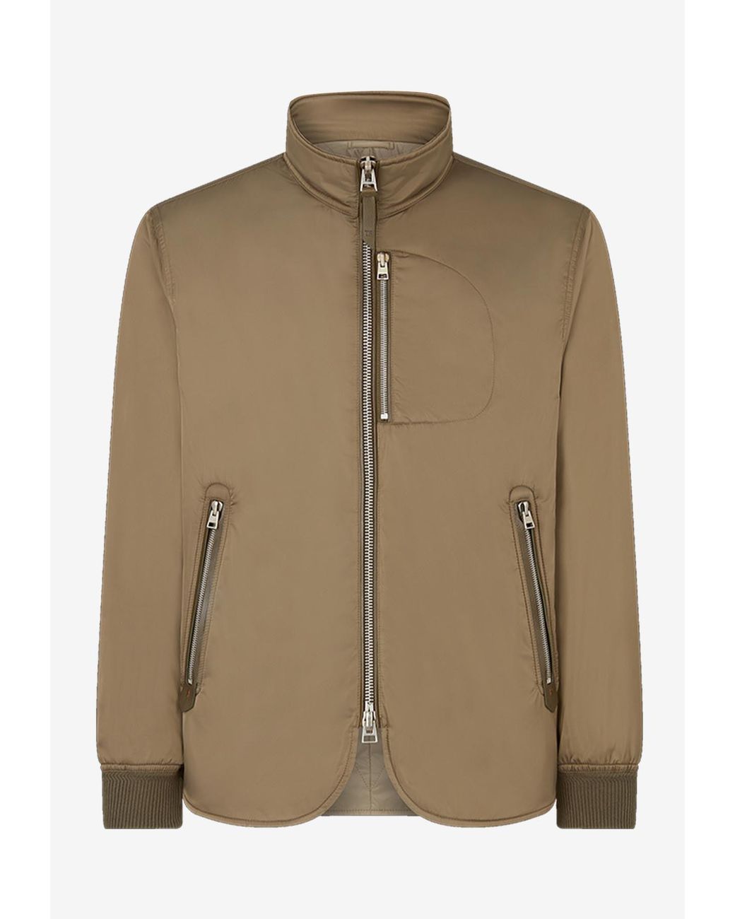 Tom Ford Brown Zip-Up Jacket for men