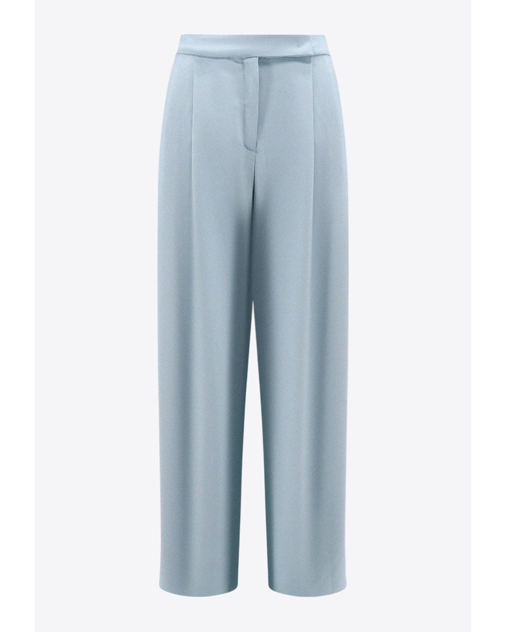 Pinko Blue Pleated Tailored Pants