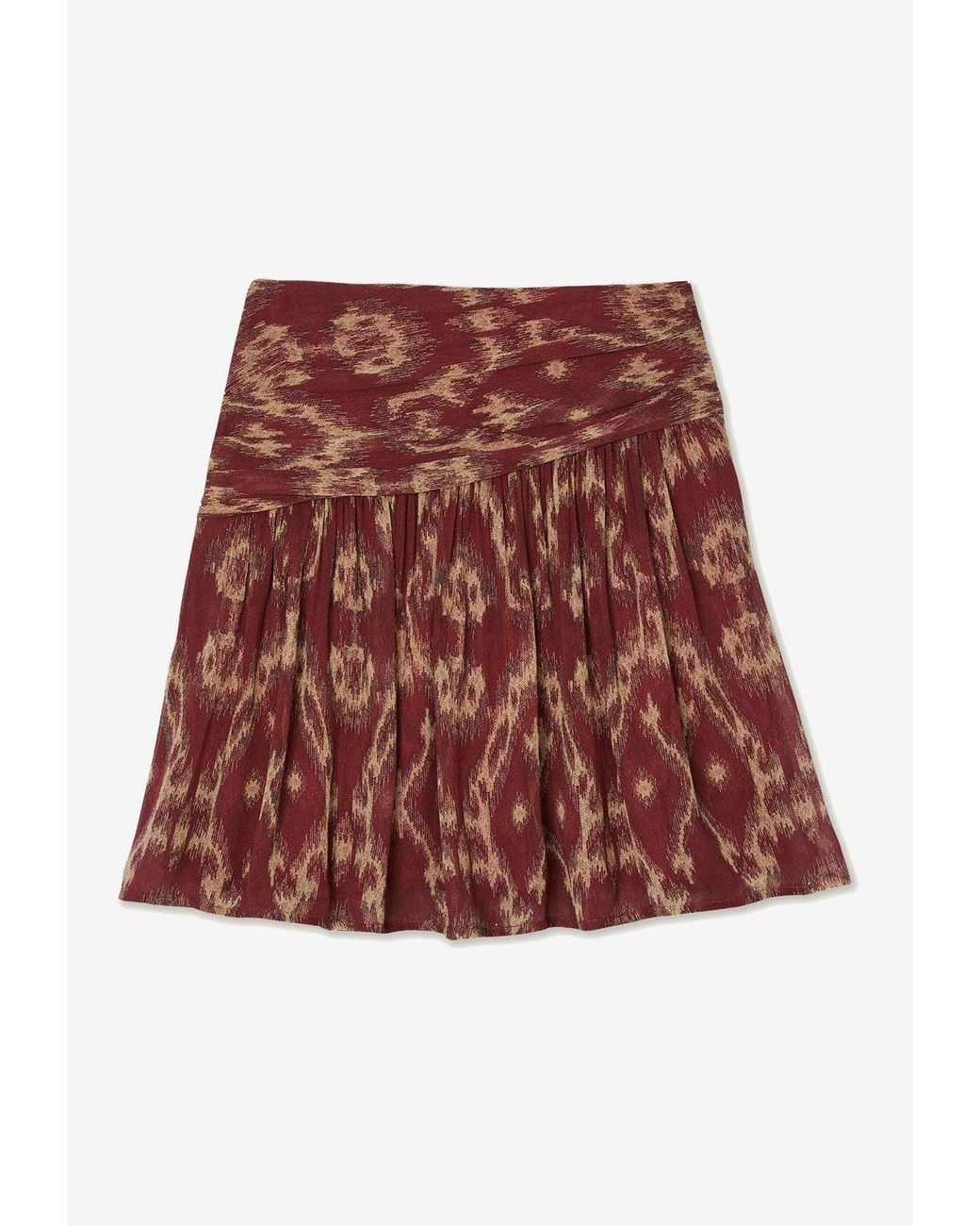 Ba&sh Brown Mina Printed Mini Skirt