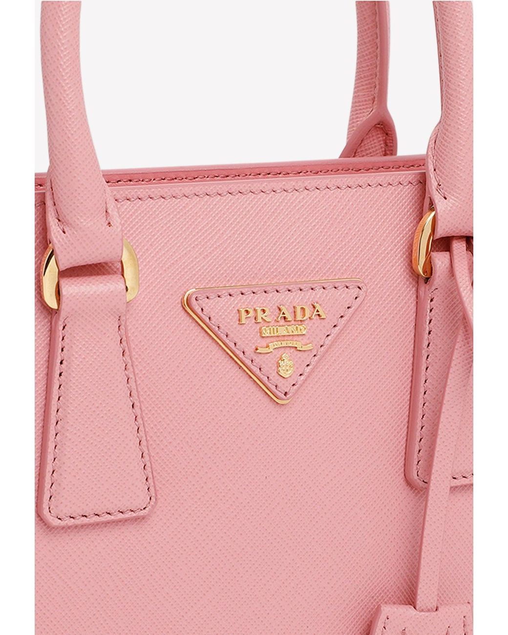 Prada Galleria Saffiano Leather Mini-bag, Women, Petal Pink in