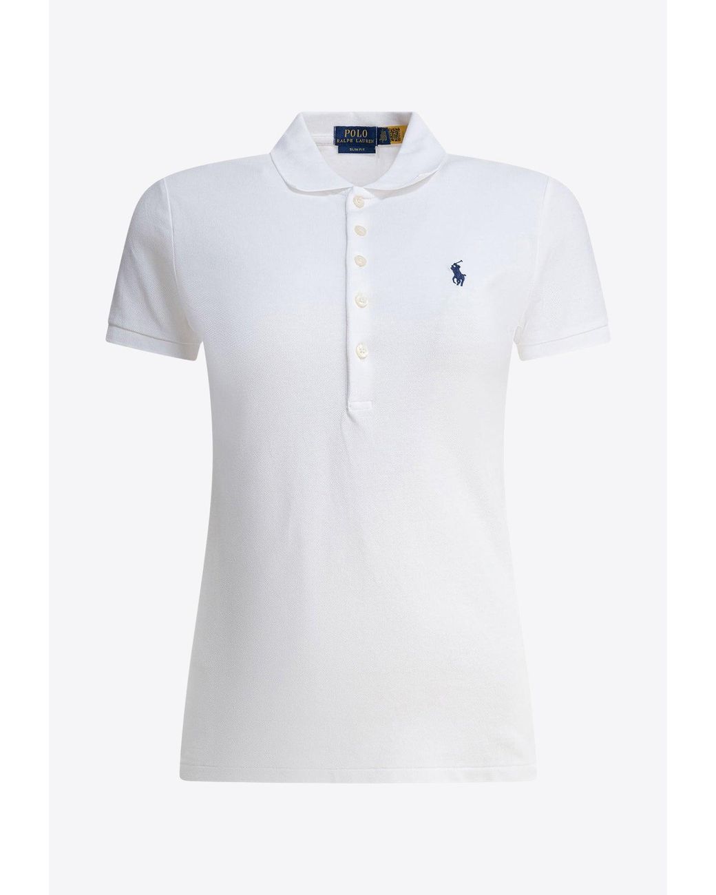 Polo Ralph Lauren Embroidered Pony Polo T-Shirt in White | Lyst