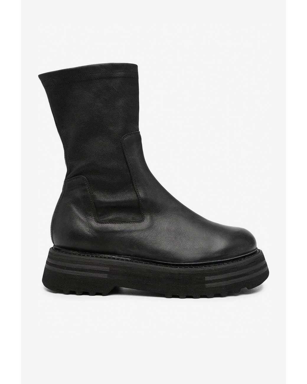 Guidi Chelsea Platform Boots in Black | Lyst Australia