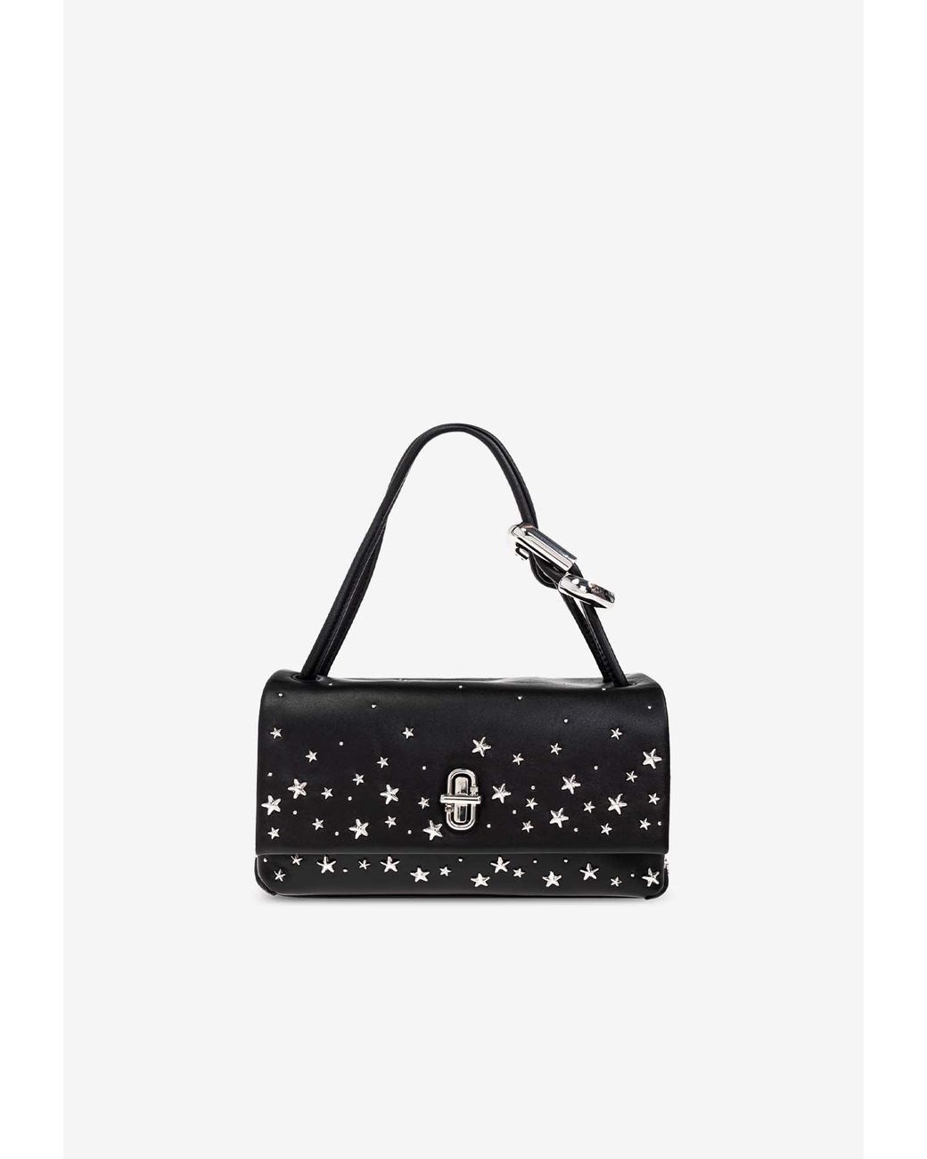 Marc Jacobs The Star Studded Leather Dual Shoulder Bag in White | Lyst