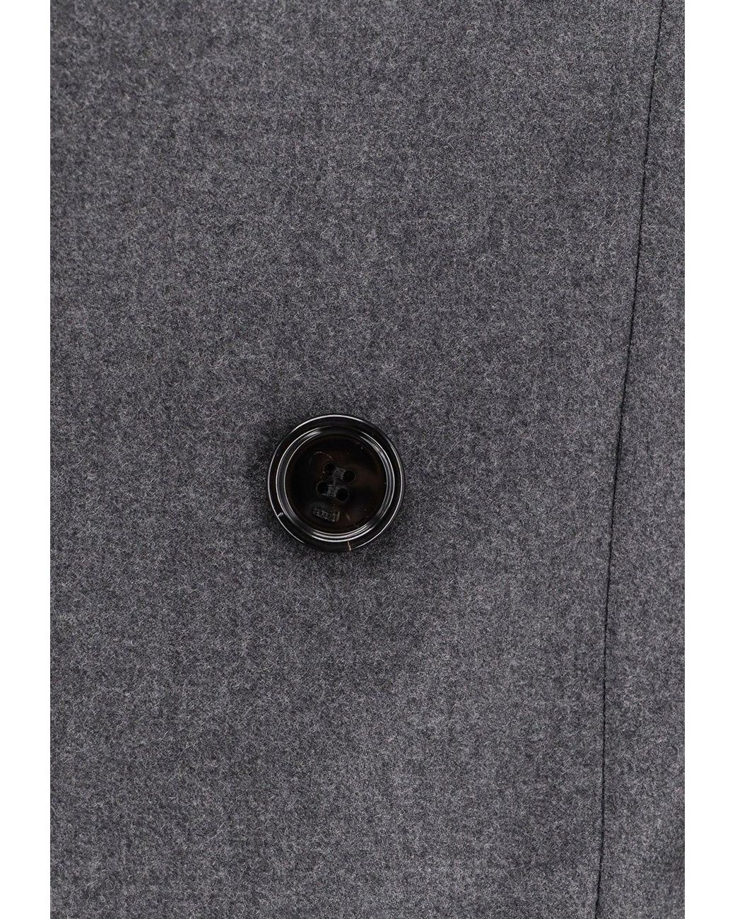 AMI Black Double-Breasted Buttoned Blazer for men