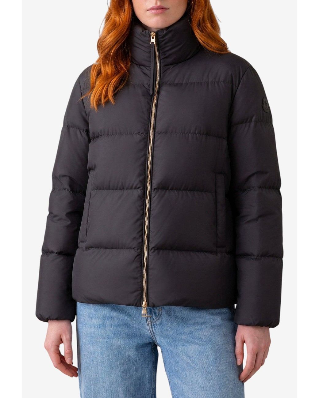Moncler Black Vivantesse Short Down Jacket