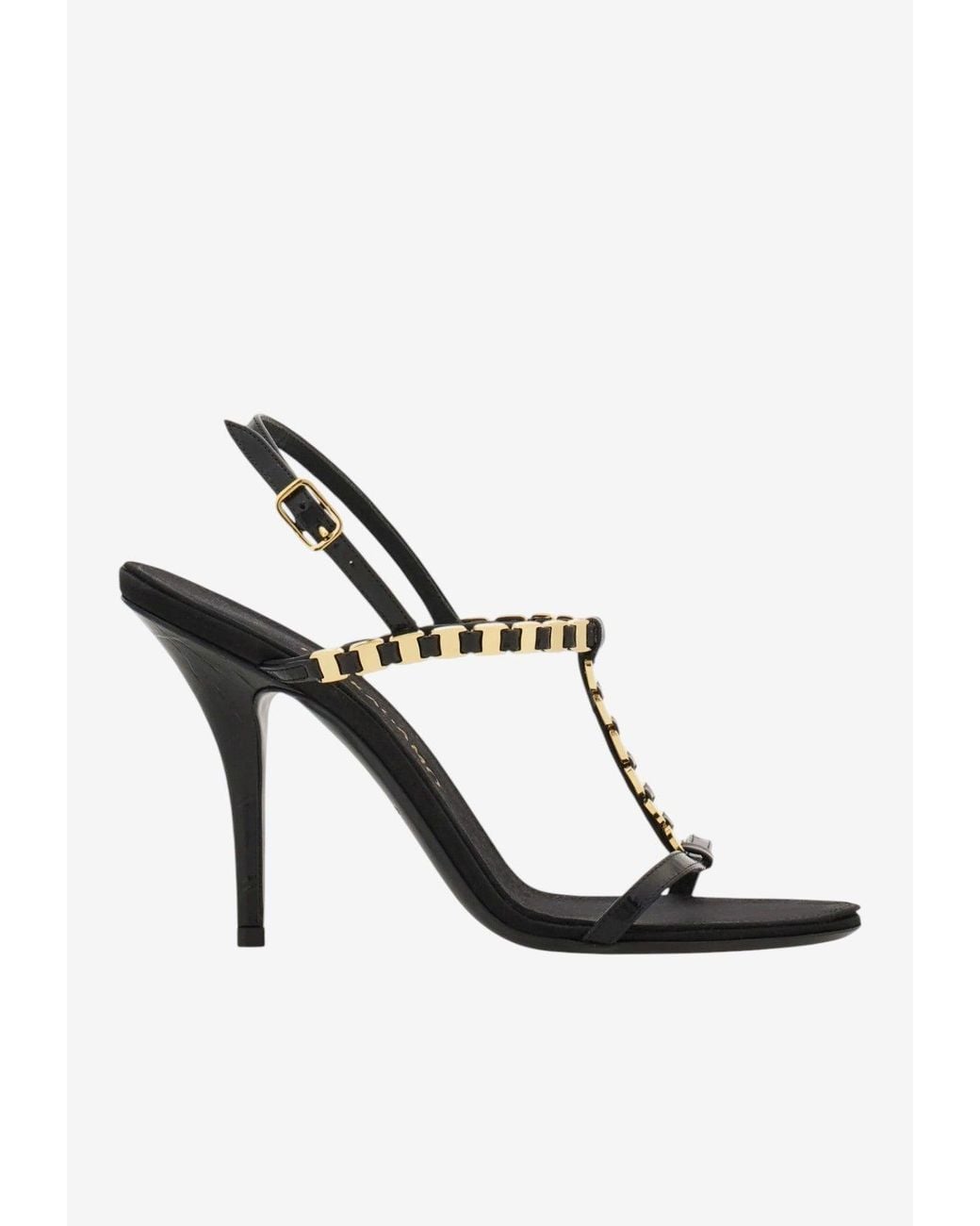 Ferragamo White Estea 95 Leather Slingback Sandals