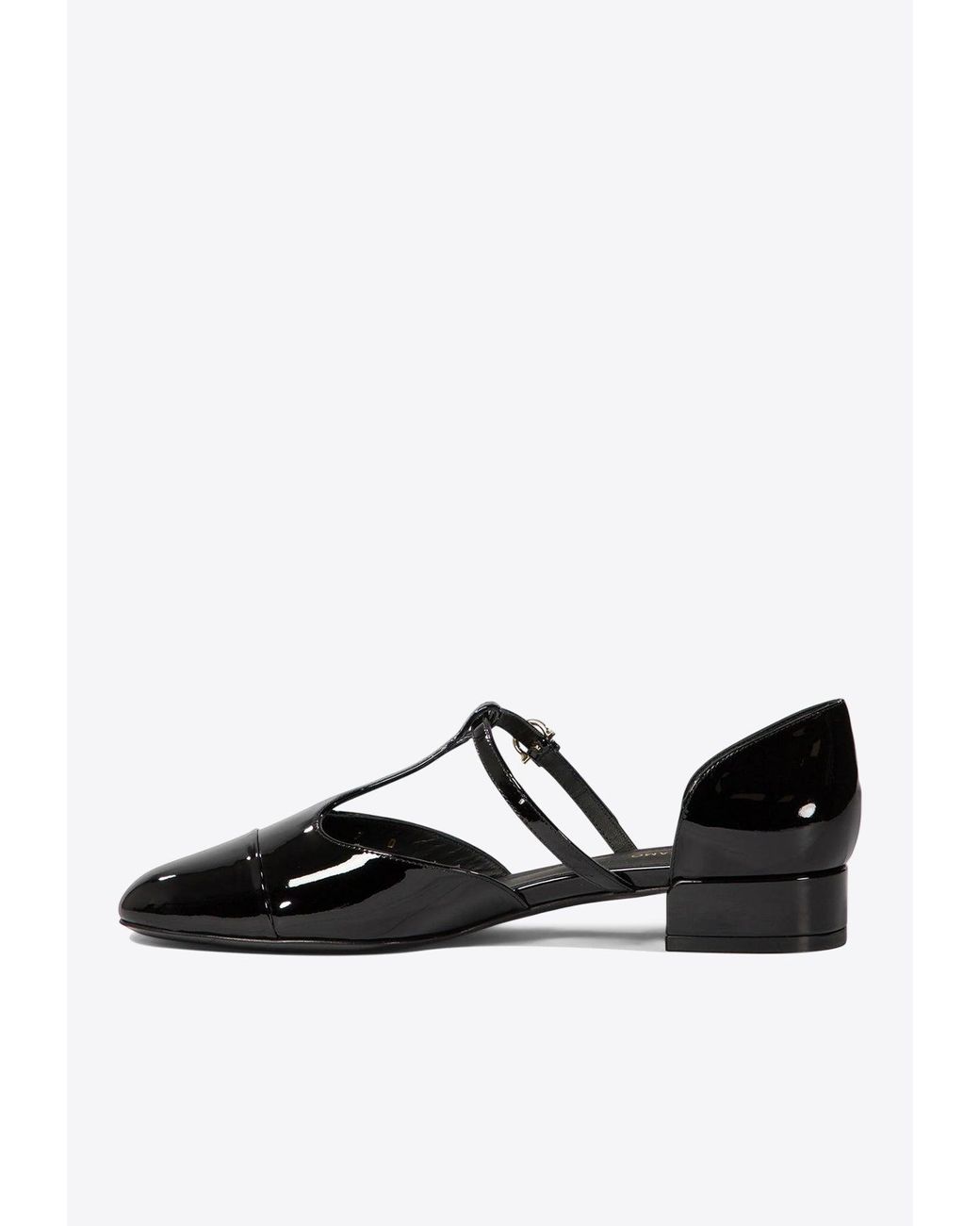 【関税&送料込】Ferragamo Black Patent Leather Linette Balle Ferragamo Black patent leather Linette ballerina | TheDoubleF