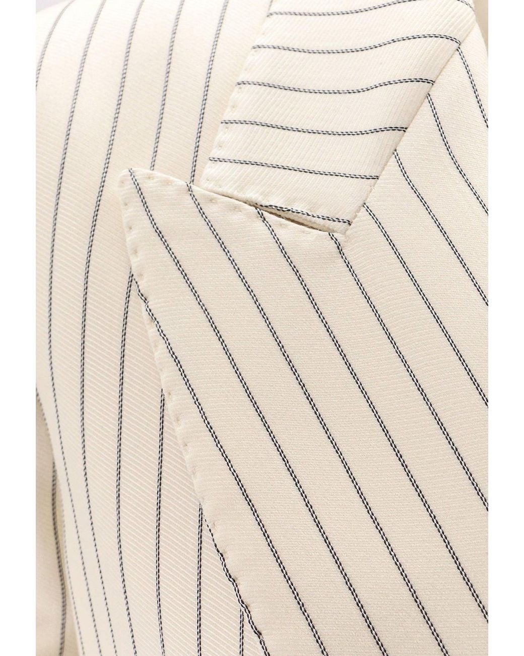 Tom Ford White Double-Breasted Jacket "Wallis