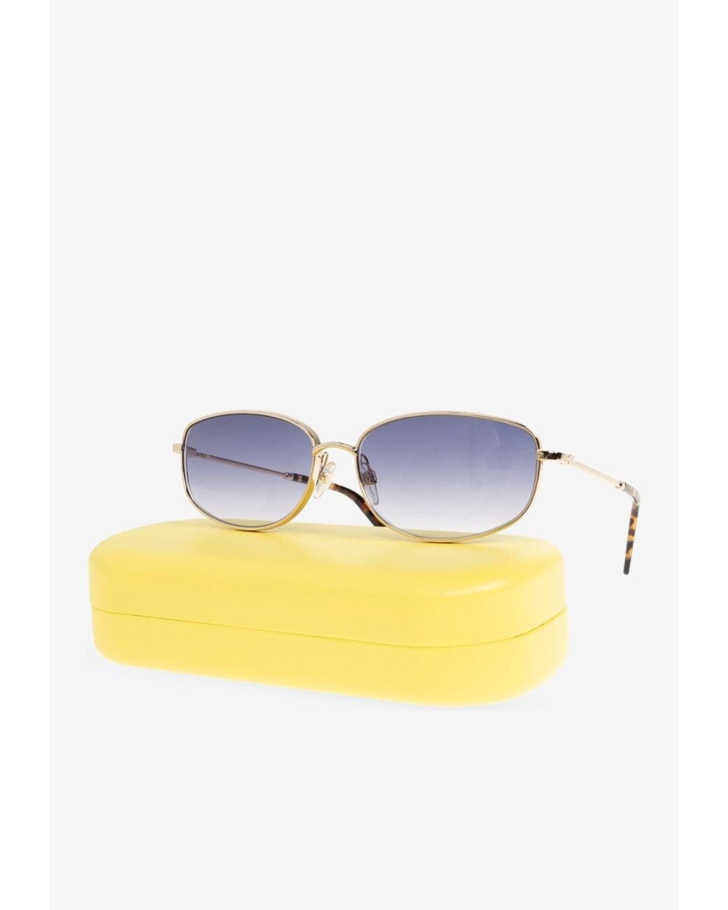 Marc Jacobs White Classic Rectangular Sunglasses