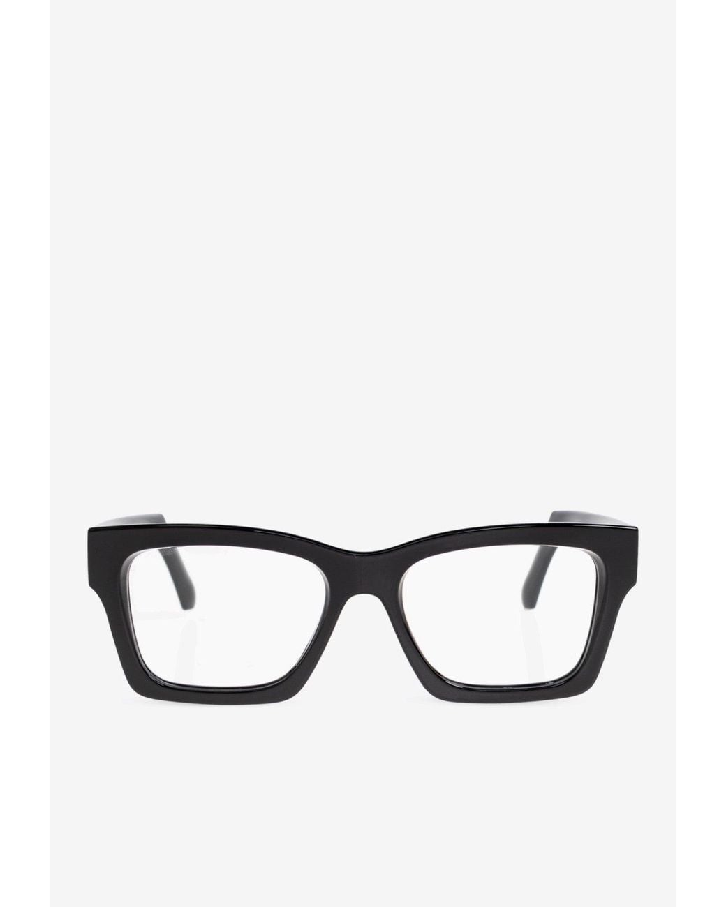 Etro Black Pegasus Rectangular Glasses