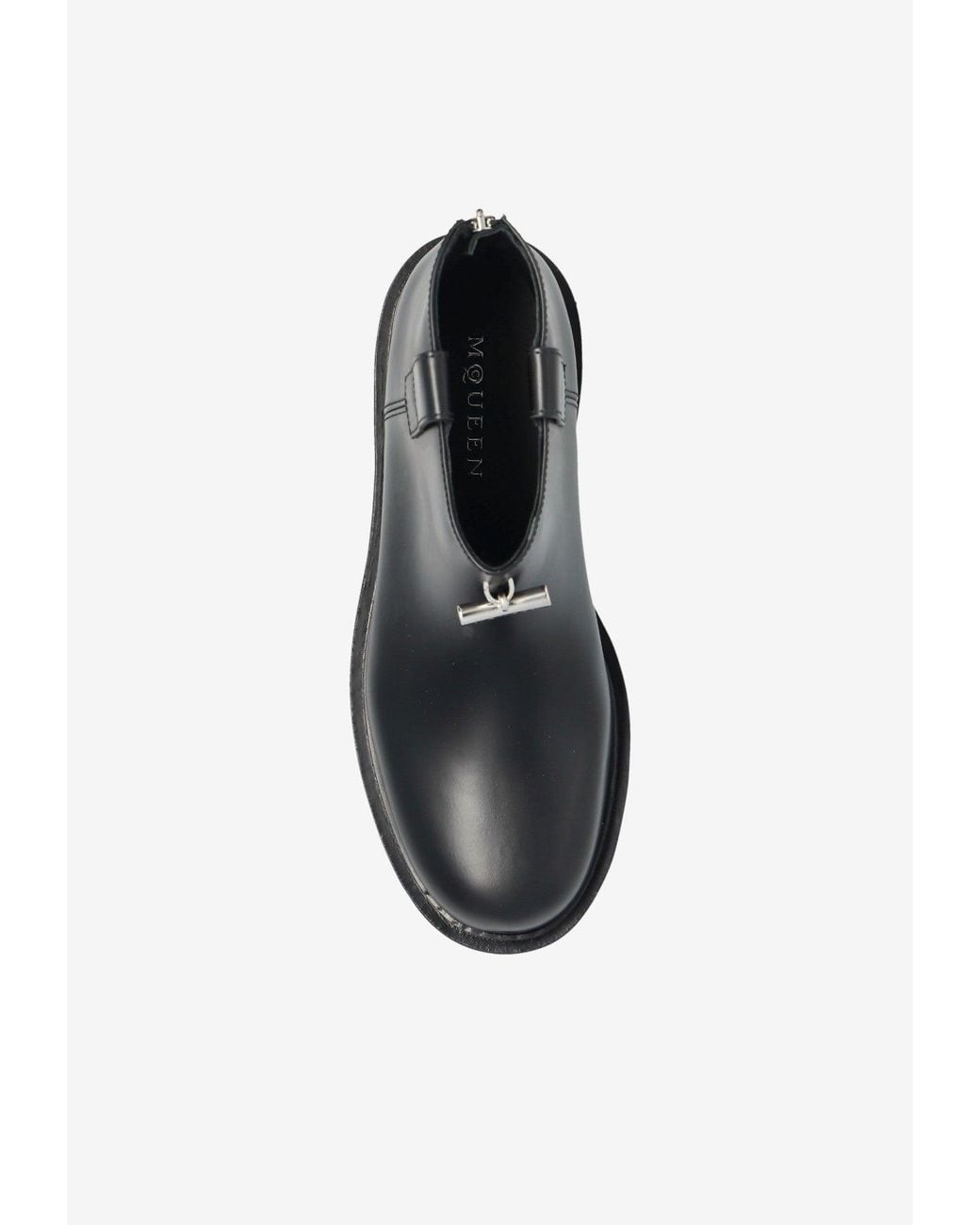 McQueen Black Platform Ankle Boots